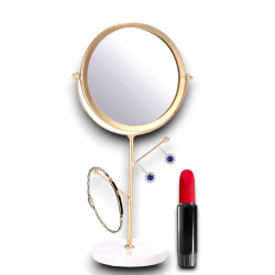 Star - Specchio Trucco con Porta Gioie - 15x12x31 cm