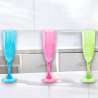 Star - Set 6 Bicchieri Champagne in Plastica Colorata - 6x23 cm
