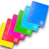 One Color - 6 Quaderni Spiralati Con Fori D'archivio - 80 gr - 81 FF -