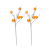 Star - 6 Ramoscelli Decorativi con 5 Cachi - 90 cm