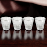Set 4 Bicchieri in Vetro Trasparente 40 ML - Mini Tumbler