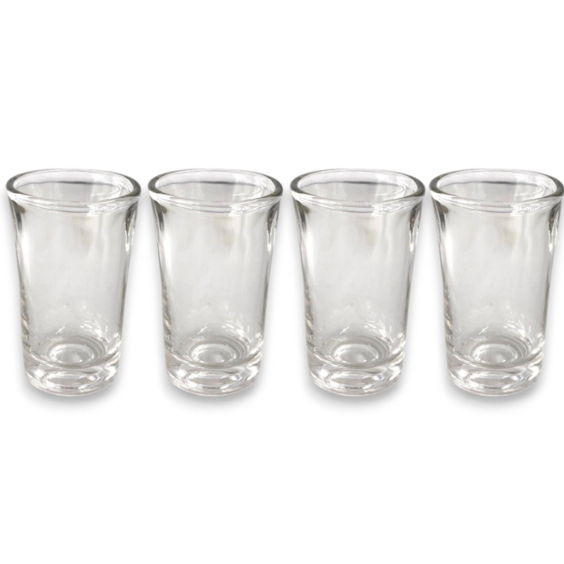 Set 4 Bicchieri in Vetro Trasparente 40 ML - Collins