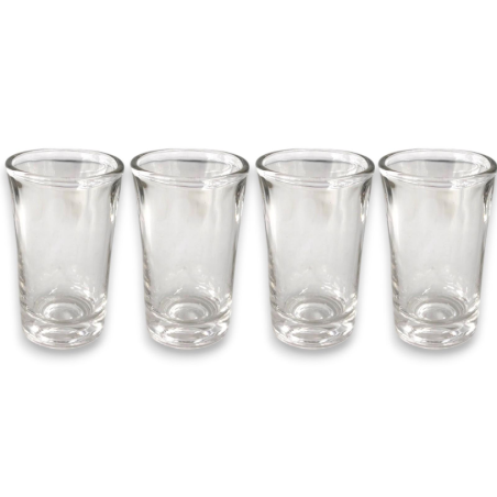 Set 4 Bicchieri in Vetro Trasparente 40 ML - Collins