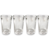 Set 4 Bicchieri in Vetro Trasparente 40 ML - Collins