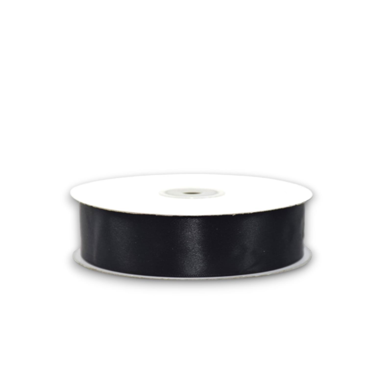 Rotolo Doppio Raso 40 mm x 50 mt - NERO