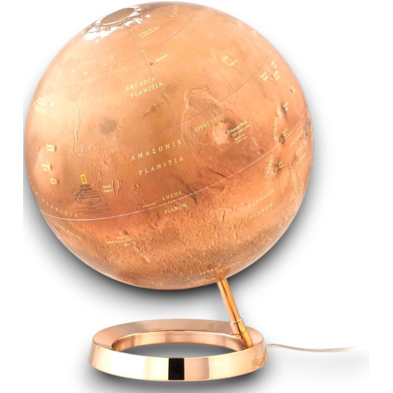 Tecnodidattica -  Mappamondo National Geographic Marte - 30 cm - Lumin