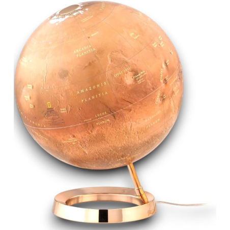 Tecnodidattica -  Mappamondo National Geographic Marte - 30 cm - Lumin