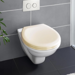 Copriwater in Legno MDF 18" - 46 cm - Beige