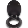 Copriwater in Legno MDF 18" - 46 cm - Nero