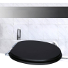Copriwater in Legno MDF 18" - 46 cm - Nero