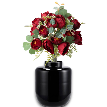 Star - Vaso in Vetro Modello Shaq - Bianco o Nero - 29x55 cm