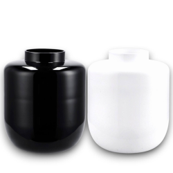 Star - Vaso in Vetro Modello Shaq - Bianco o Nero - 29x55 cm