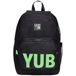 Yub - Zaino Americano Fluo Verde - 30,5x42x14 cm - SCONTO