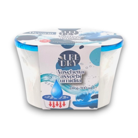 6 Vaschette Assorbi Umidità - 230 GR/500 ML - Oceano