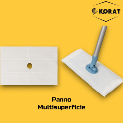 Conf. 10 Panni Pavimento con Foro Umidificati - 60x40 cm