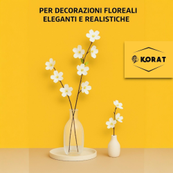 12 Steli 3 Fiori di Pesco - 65 cm