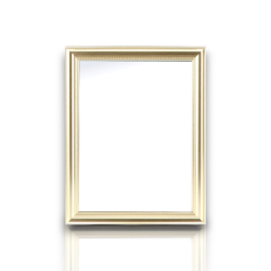Specchio con cornice in polistirene "Mingx" - 30x40 cm - ORO