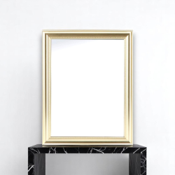 Specchio con cornice in polistirene "Mingx" - 30x40 cm - ORO