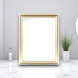Specchio con cornice in polistirene "Mingx" - 30x40 cm - ORO