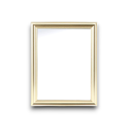 Specchio con cornice in polistirene "Mingx" - 30x40 cm - ORO