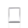 Specchio con cornice in polistirene "Mingx" - 30x40 cm - ARGENTO
