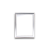 Specchio con cornice in polistirene "Mingx" - 30x40 cm - ARGENTO