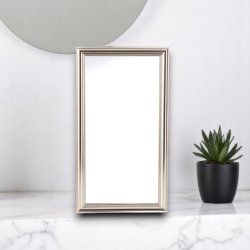 Specchio con cornice in polistirene "Mingx" - 30x60 cm - BRONZO