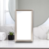 Specchio con cornice in polistirene "Mingx" - 30x60 cm - BRONZO