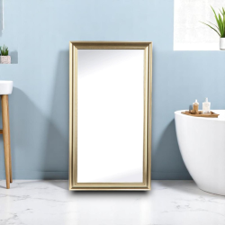 Specchio con cornice in polistirene "Mingx" - 30x60 cm - ORO