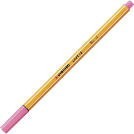 Stabilo Point 88/36 - 10 Penne Roller a Punta Fine - Rosa Chiaro