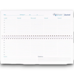 Colourbook Napoli - Mini planning da scrivania 29x10 cm - Dark Blue - 
