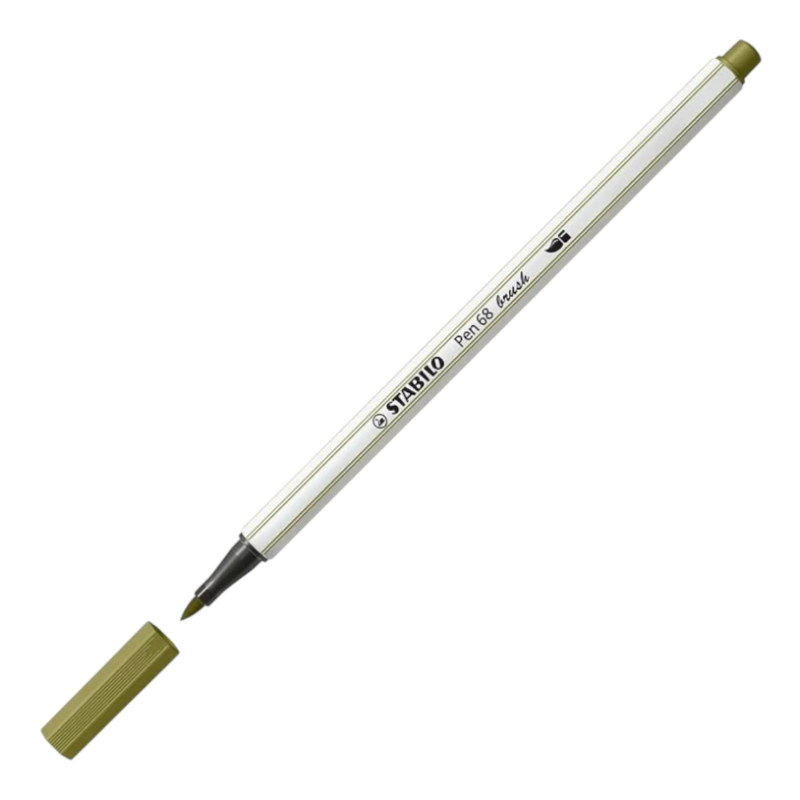 Stabilo Pen 68 - 3 Pennarelli Brush - Verde 