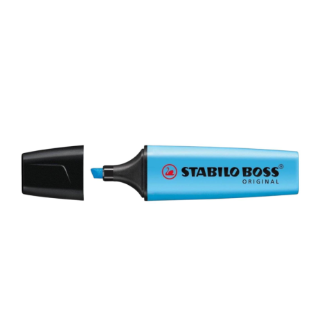 Stabilo Boss - 2 Evidenziatori - Tratto da 2 a 5 mm - Blu