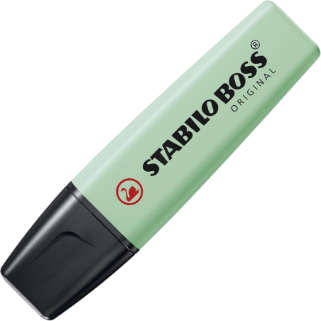 Stabilo Boss - 3 Evidenziatori Pastel - 2 e 5 MM - Verde Menta