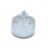 6 Scatoline in Vetro Con Coperchio - 6x7 cm - 3 Modelli Diversi - 90 M