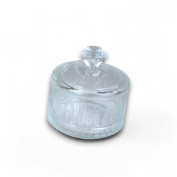 6 Scatoline in Vetro Con Coperchio - 6x7 cm - 3 Modelli Diversi - 90 M