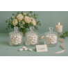 6 Scatoline in Vetro Con Coperchio - 6x7 cm - 3 Modelli Diversi - 90 M