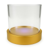 Scatolina Plexiglass con Led - Oro