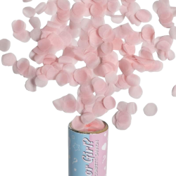 6 SPARACORIANDOLI  BABY SHOWER 50 CM -  ROSA