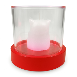 Scatolina Plexiglass con Led - Rosso