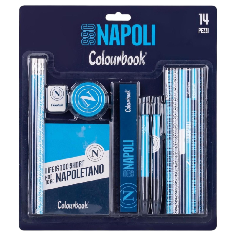 Colourbook Napoli - Set Stationery - Kit da 14 Pezzi