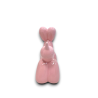 CAGNOLINO PALLONCINO IN CERAMICA -  ROSA - 23x9x19,2cm
