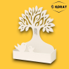 Set 2 Porta Zampirone in Metallo - 20x15x5 Cm - Albero