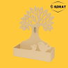 Set 2 Porta Zampirone in Metallo - 20x15x5 Cm - Albero
