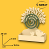 Set 2 Porta Zampirone in Metallo - 20x15x5 Cm - Albero