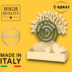 Set 2 Porta Zampirone in Metallo - 20x15x5 Cm - Albero