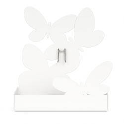 Set 2 Porta Zampirone in Metallo - 20x15x5 Cm - Farfalle