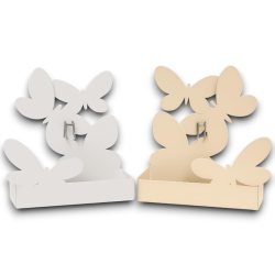 Set 2 Porta Zampirone in Metallo - 20x15x5 Cm - Farfalle
