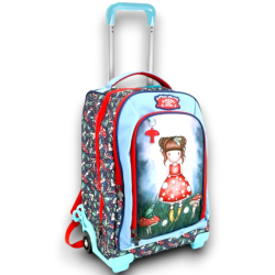 Santoro Gorjuss - Zaino Trolley Little - Mushroom - 46x34x22 cm