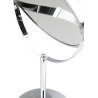 Specchio Tondo da Trucco d'Appoggio - Acciaio - Biluce - 34x13x23 cm